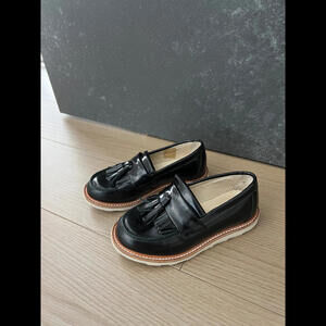 Young Soles High Shine Black  All Leather Boots 28 US 10.5